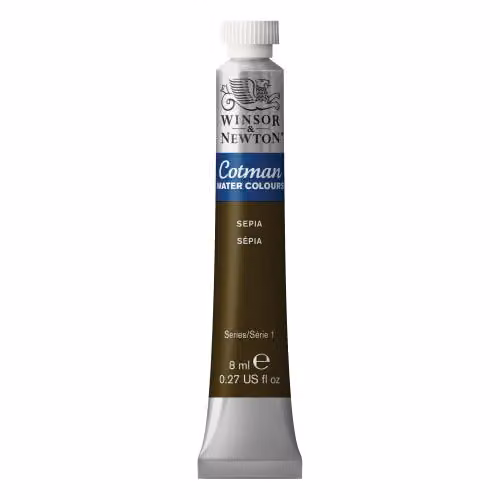 Winsor & Newton Cotman Watercolour Paint, Sepia, 8ml – 2