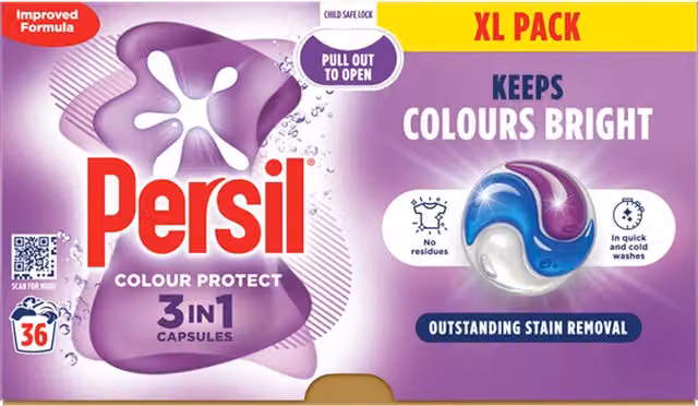 Persil Colour Protect 3 in 1 Washing Capsules, Multicolour