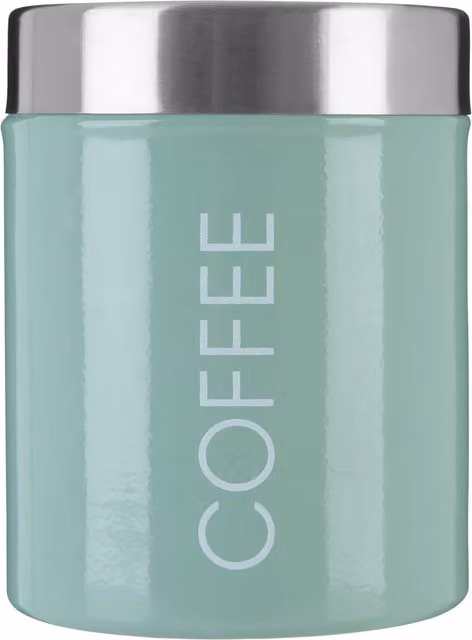 Premier Housewares Liberty Enamel Coffee Canister, Green, H 13 x W 10 x D 10 cm – 2