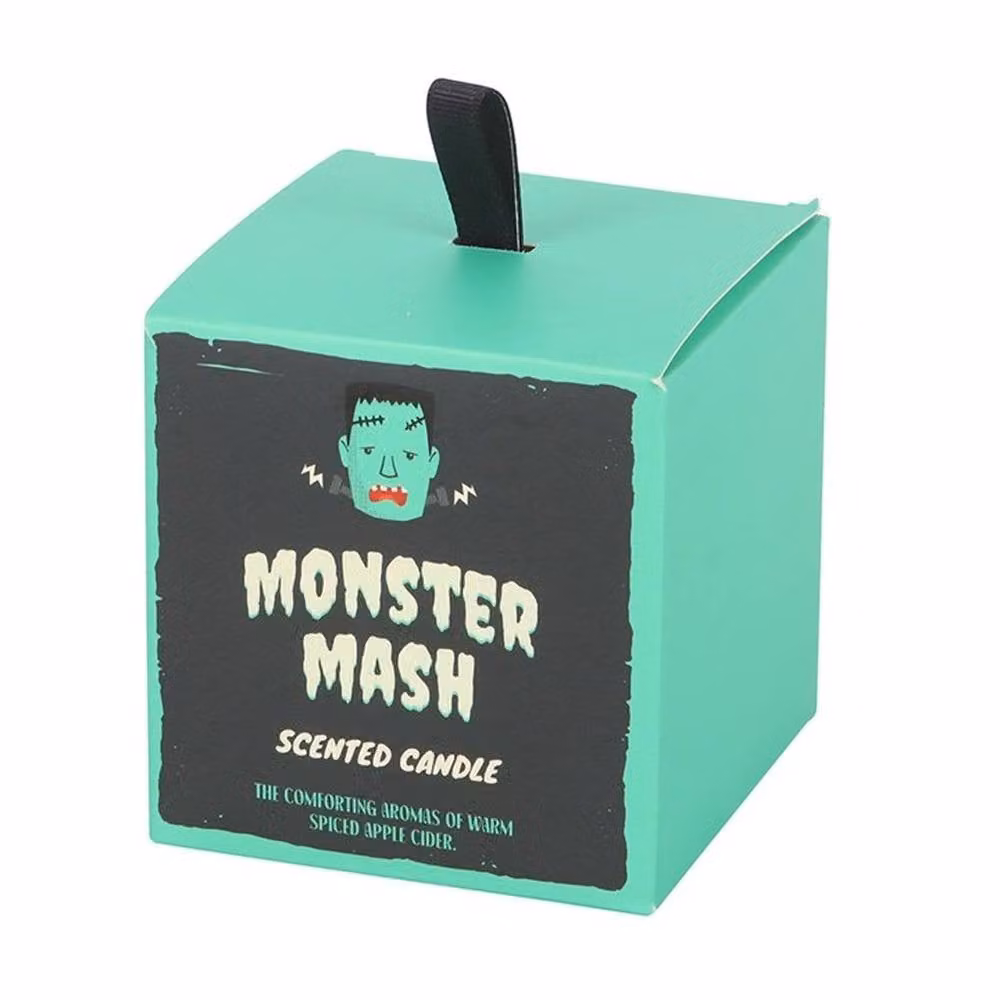 Uniqueful Monster Mash Apple Cider Pillar Candle in Green, 1 Pack – 2
