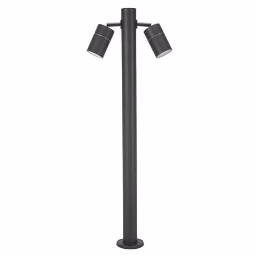 Netlighting FORLIGHT Pixa Outdoor 2 Light Black Bollard IP44 – 1