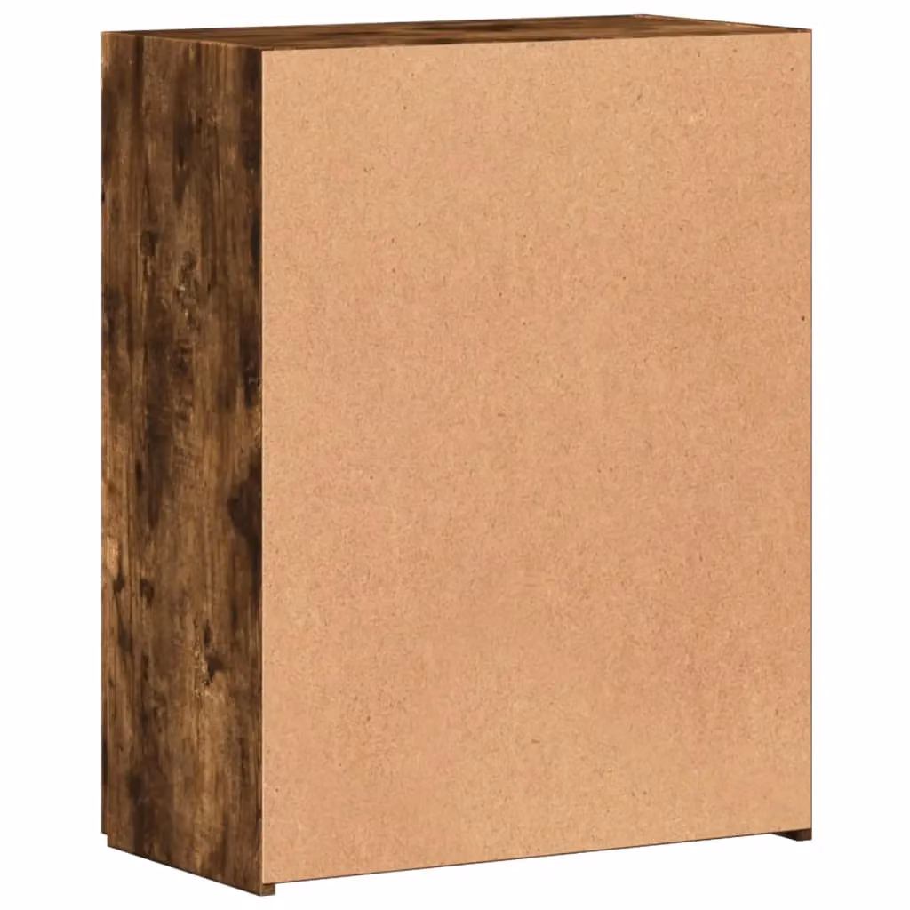 Berkfield Home Smoked Oak File Cabinet in Brown, W/D/H: 60 x 32 x 77.5 cm – 4