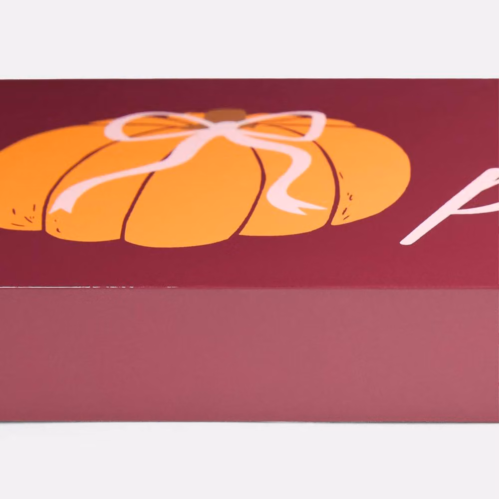 OHS Autumn Pumpkin Slogan Tabletop Ornament for Halloween Home Decor in Red – 4