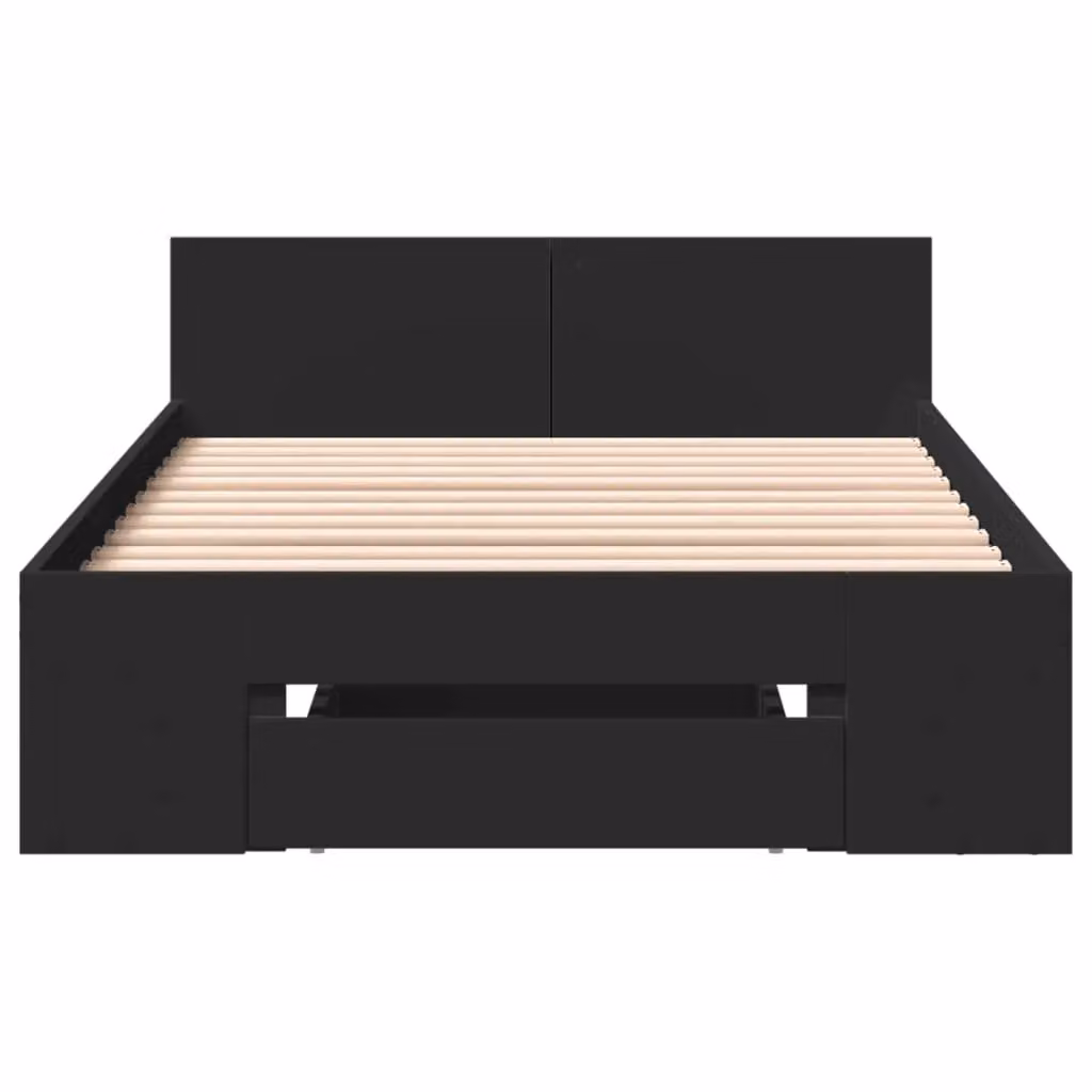 Berkfield Home Single Bed Frame with Drawer, Black, W/D/H: 90 x 190 cm – 3
