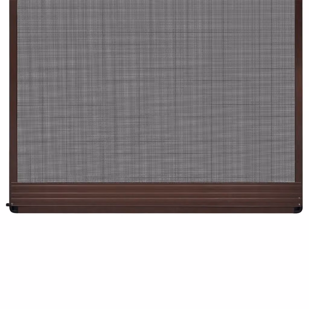 Berkfield Home Brown Hinged Insect Door Screen, W: 120 cm, H: 240 cm – 3