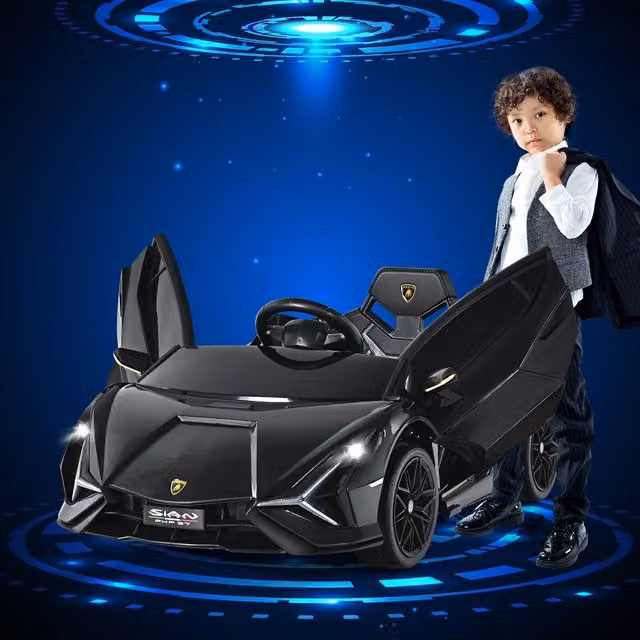 Costway Lamborghini Kids Electric Ride on Car, Black