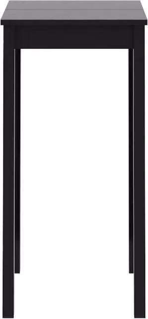 Berkfield Home Chic Modern Black MDF Bar Table, W/D/H: 55 x 55 x 107 cm