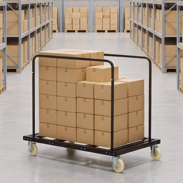SPETLEK Black Metal Rolling Drywall Panel Cart Table Dolly with 815 kg Capacity, W: 50 cm – 1