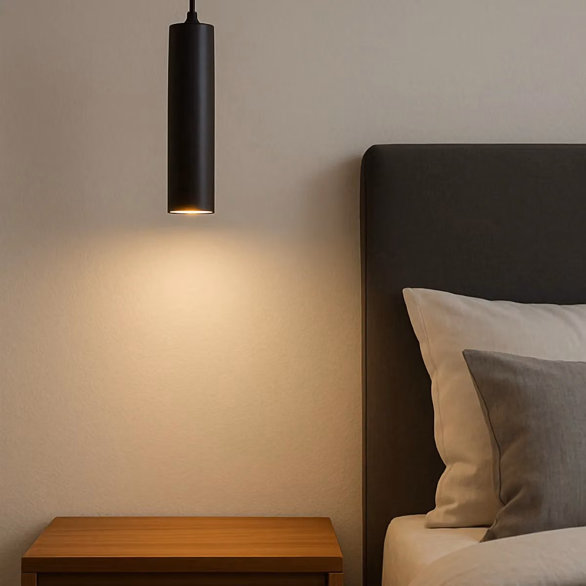 CGC Lighting Ruth Black Suspended Cylinder Ceiling Light – 3