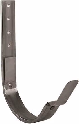 Lindab Majestic Steel Gutter Flex-Fit Rafter Angle Bracket, 100mm, Silver Galvanised Steel