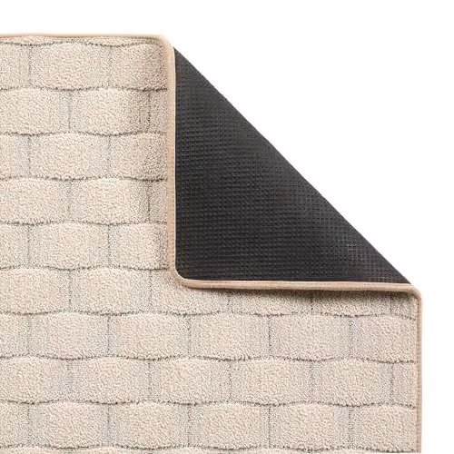My Mat Basketweave Ivory Rectangular Flat Weave Rug, W: 200 cm, L: 290 cm – 3