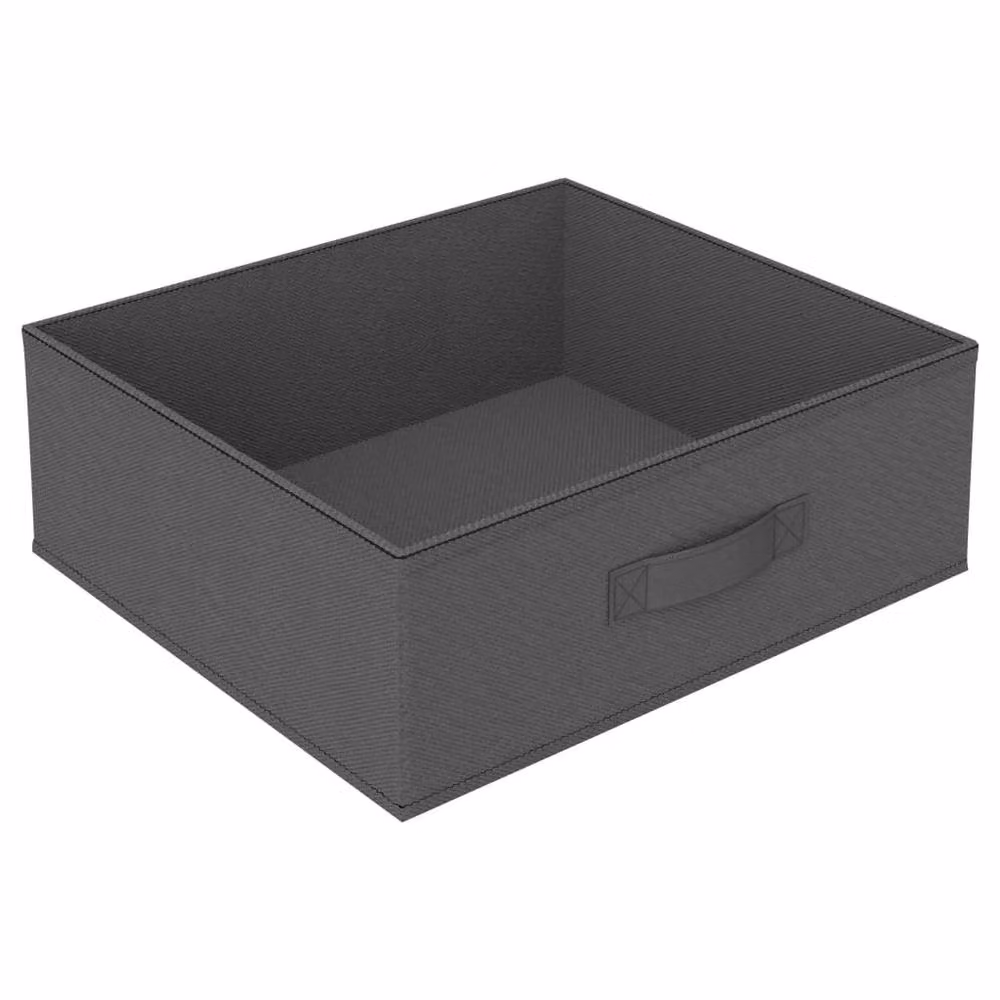 Berkfield Home Storage Rack with 4 Fabric Baskets in Grey, W: 80 cm, H: 80 cm, D: 38 cm – 4