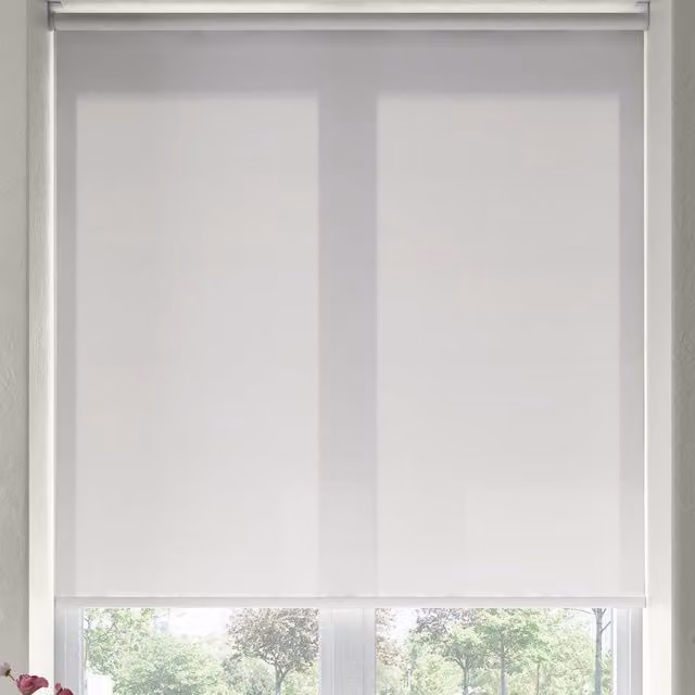Terrys Modus Sheer Made to Measure Roller Blind in White Cotton