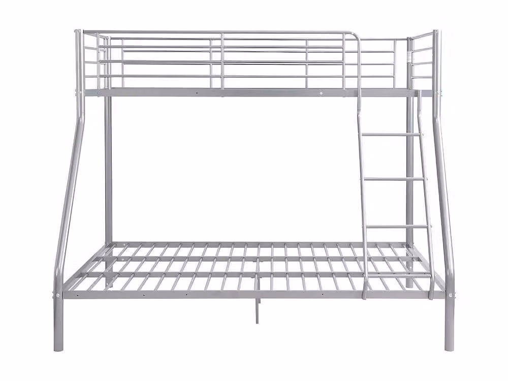 ELEVATIO Modern Metal Bunk Beds in Silver, W/D/H: 140 x 190 x 163 cm – 2