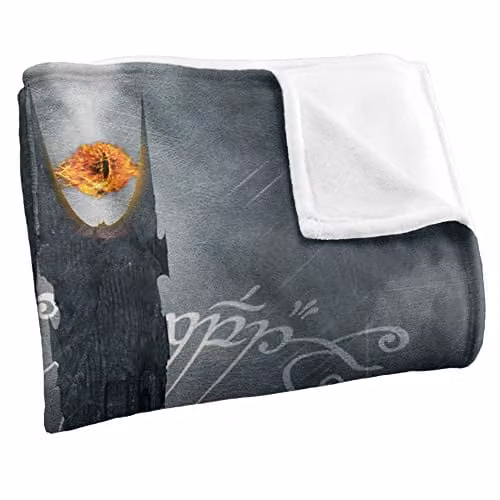 LOGOVISION Multicolour and White Fleece Throw Blanket for Adults, W/D: 152 x 127 cm – 2