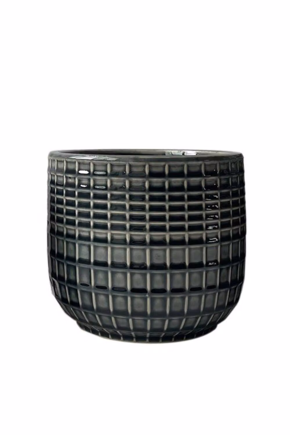 KDMD Hortus Grey Braga Ceramic Pot H 15 cm x Dia 17 cm – 2