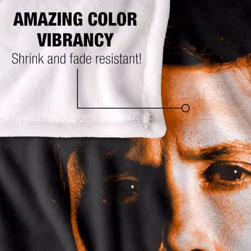 LOGOVISION Supernatural Dean Winchester Portrait Super Soft Fleece Throw Blanket, Multicolour, W: 152 cm, D: 127 cm – 3