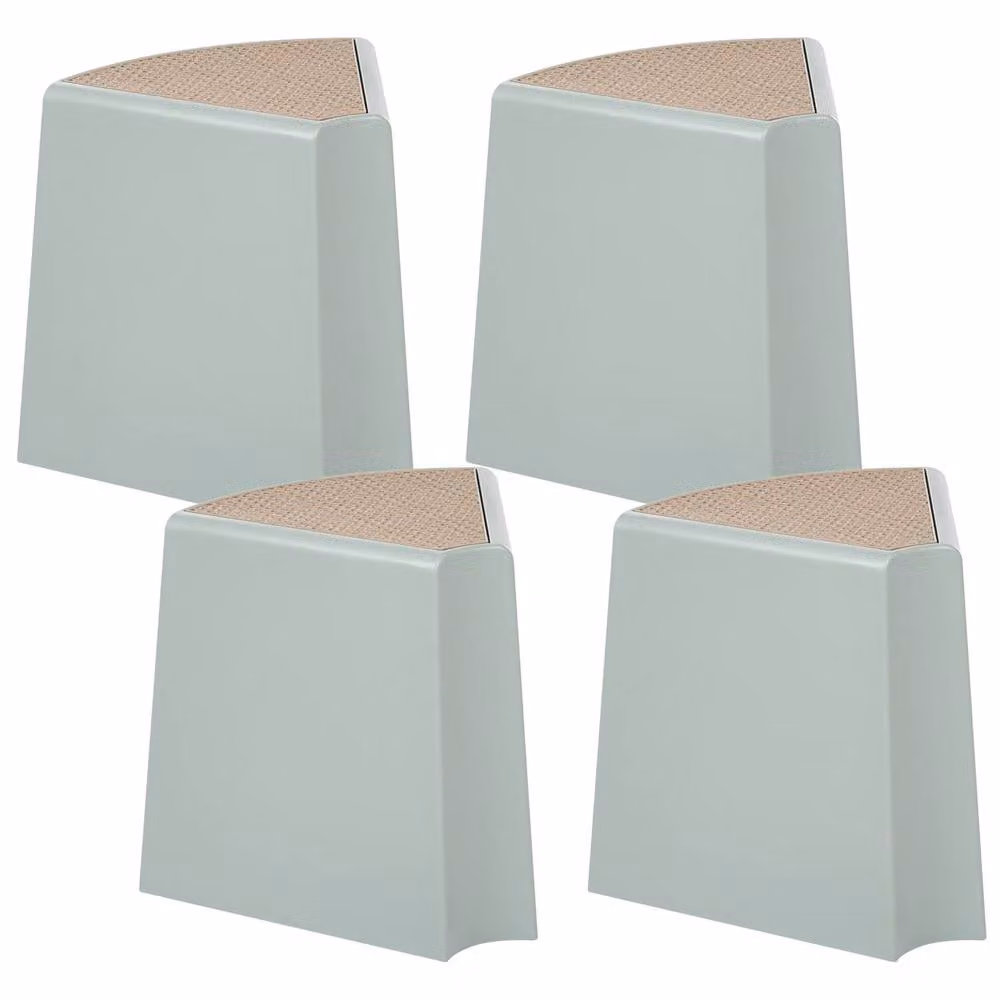 Wyld and Coco Mint Green Stackable Garden Stools, Set of 4 – 2