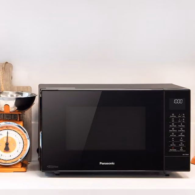 Panasonic 27L 1000W Combi Inverter Microwave with Grill in Black
