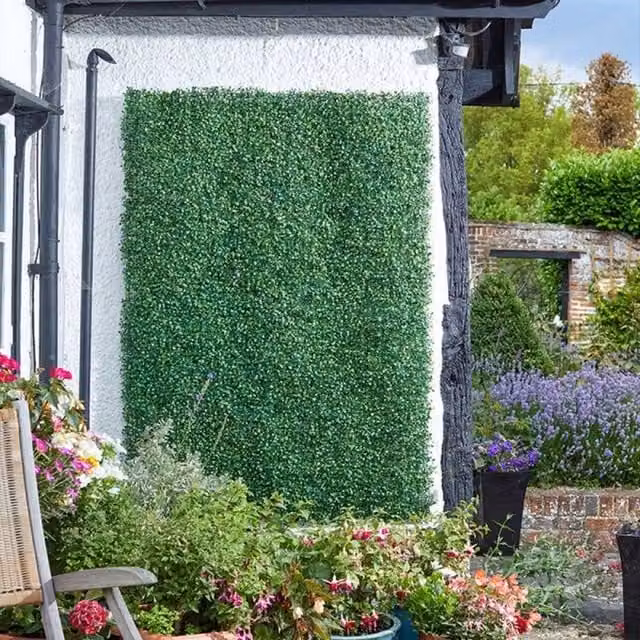 Garden Mile Green Artificial Boxwood Hedge Screening Panel