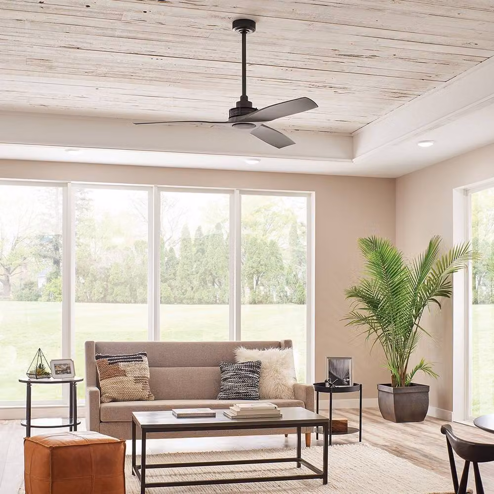 Kichler Ried 3 Blade Ceiling Fan with Remote Control, Grey, 142 cm – 2