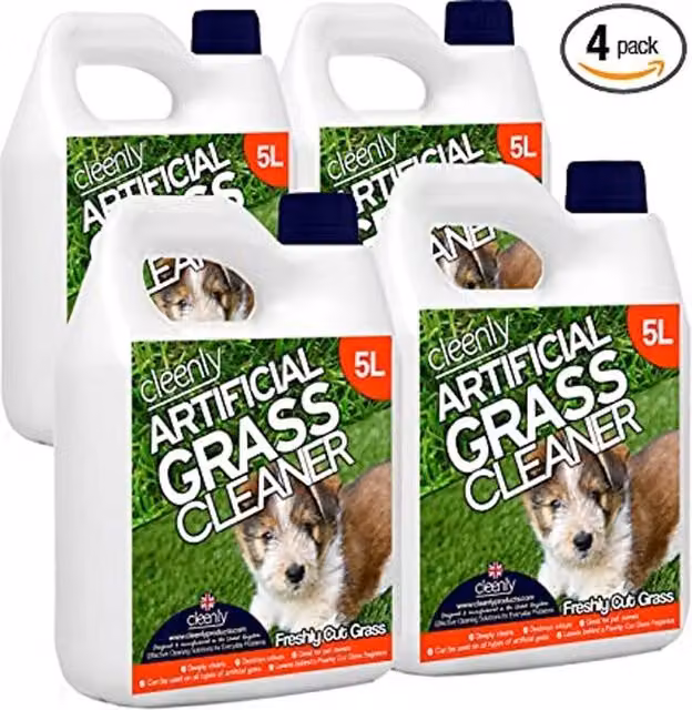 Cleenly Artificial Grass Cleaner for Dogs, 20 kg, Transparent/White