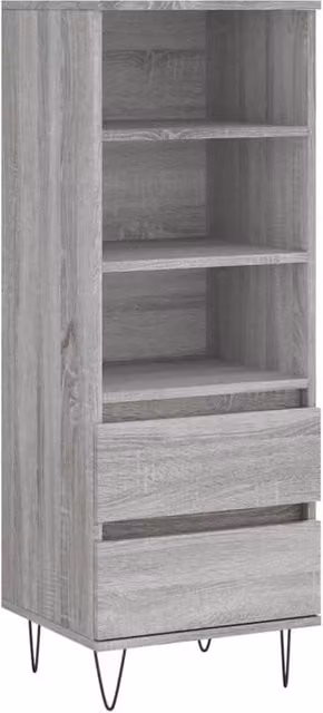 Berkfield Home Grey Sonoma Highboard W/D/H: 40 x 36 x 110 cm – 1