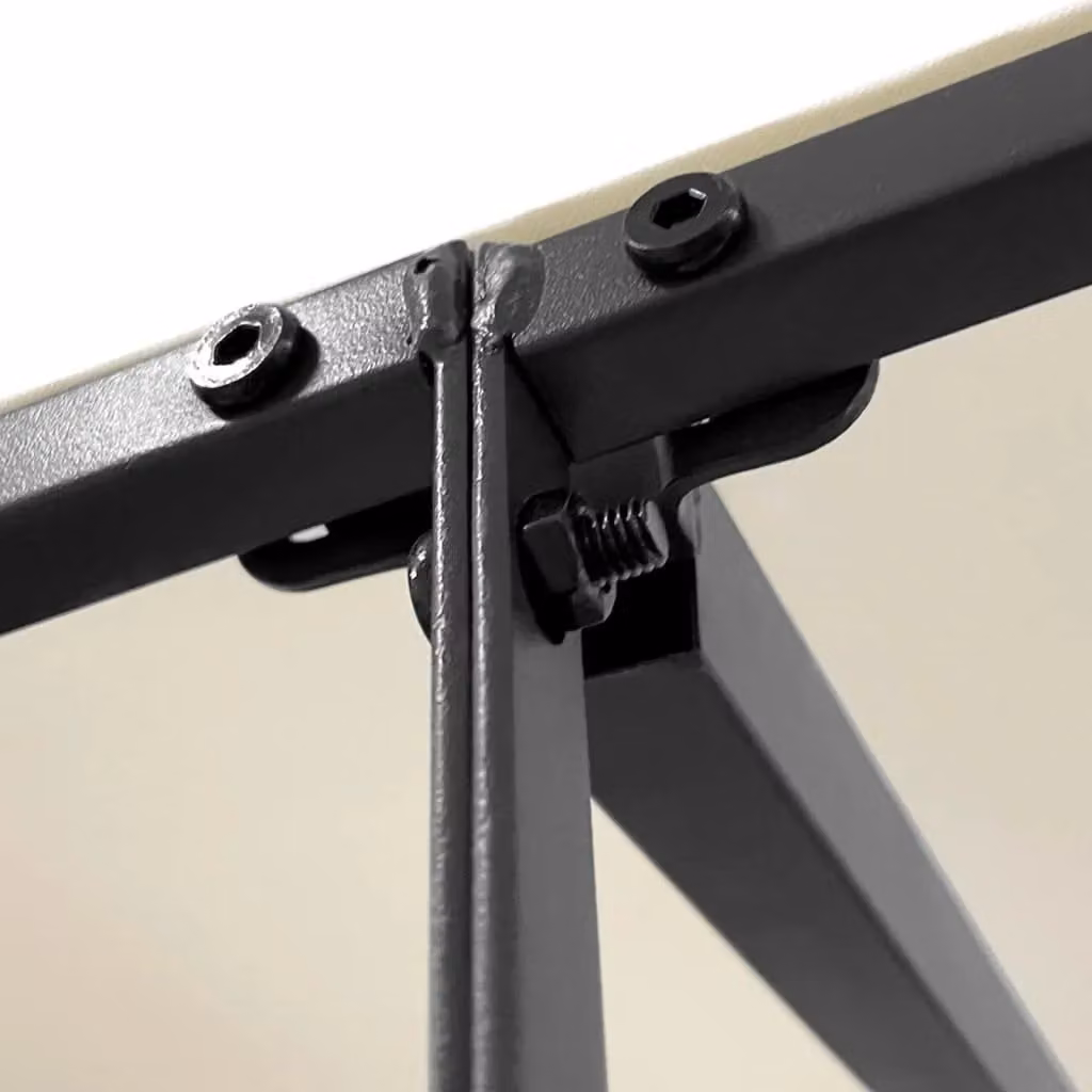 Berkfield Home Garden Canopy in Beige with Steel Frame and Polyester Fabric, W/D/H: 2.0 x 2.3 x 2.3 m – 3