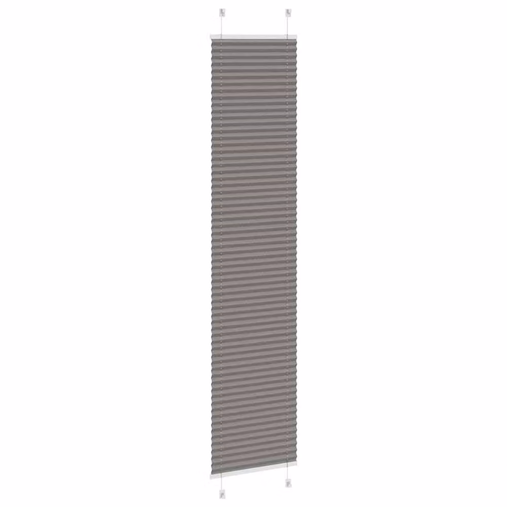 Berkfield Home Single Pleat Polyester Blind in Anthracite Grey, W: 40 cm, H: 200 cm – 2