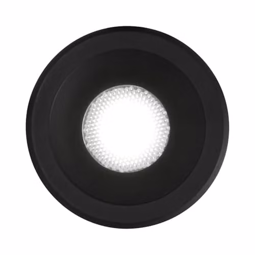 Netlighting Virus Integrated LED Indoor Recessed Downlight Lamp, Black, 3000K Warm White