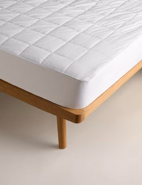 M&S Ultimate Comfort Multi Depth Breathable Cotton Mattress Protector, White, W: 200 cm x D: 200 cm