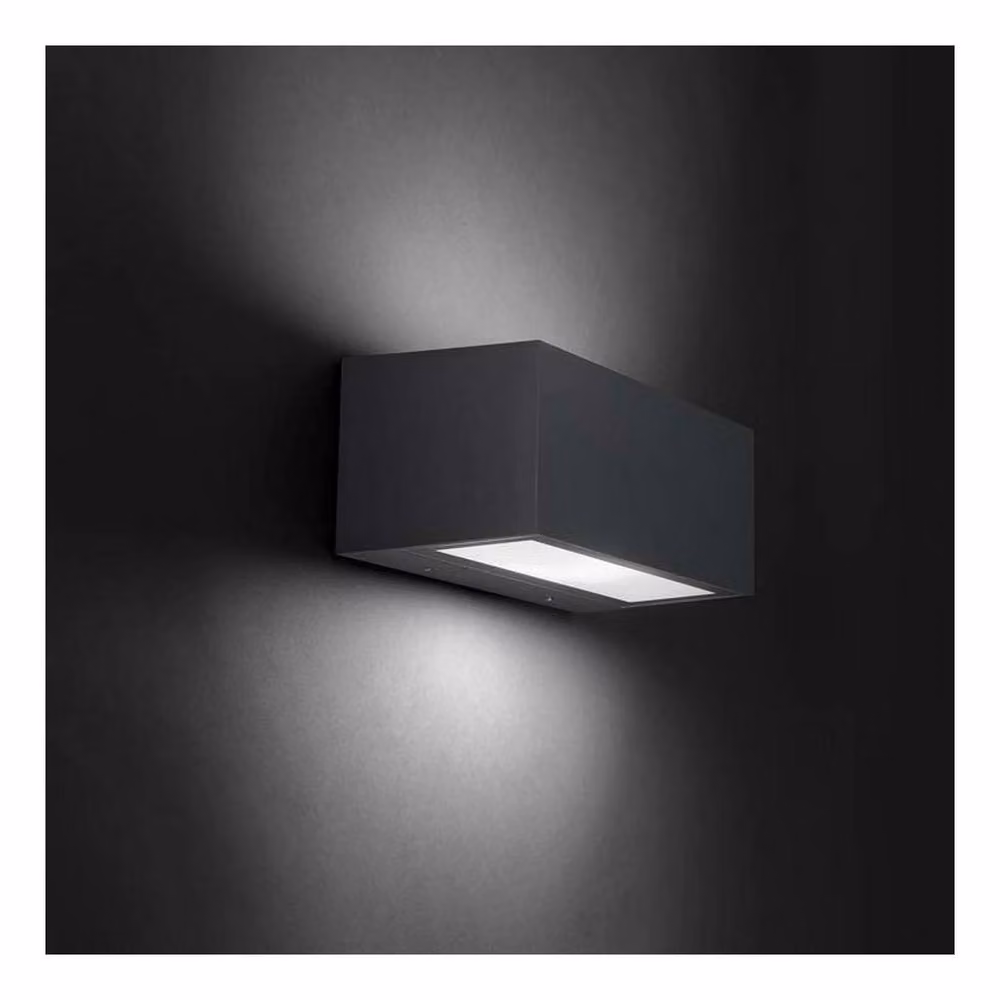 Netlighting Nemesis Aluminium Outdoor Wall Light, Grey, IP54, E27 – 4