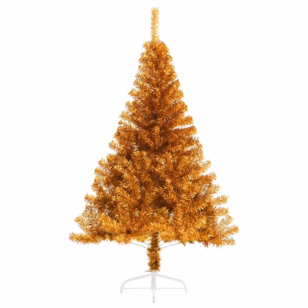 Berkfield Home Gold Artificial Half Christmas Tree with Stand, Height: 120 cm – 2
