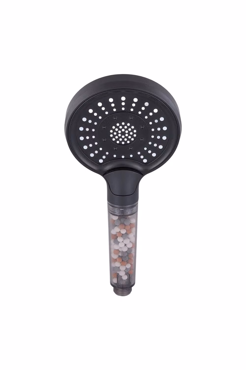 Living and Home Matt Black G1/2 Handheld High Pressure Shower Head with 3 Spray Modes – 2