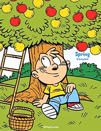 Spring Coloring Book 1: Volume 1 Multicolour Childrens Paper Coloring Book