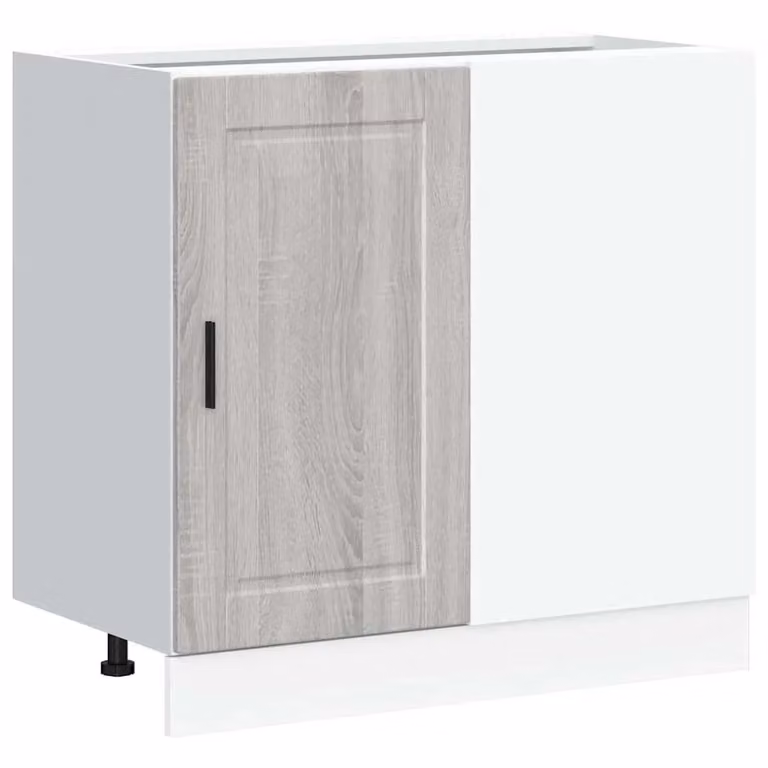 Berkfield Home Porto Grey Sonoma Modern Kitchen Base Cabinet in Engineered Wood