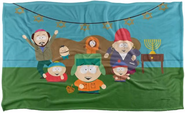 South Park Kyle Hanukkah Super Soft Silky Touch Fleece Throw Blanket, Multicolour, W: 91 cm, D: 147 cm – 4