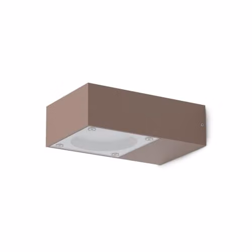 Netlighting Sirio Modern Outdoor Wall Down Lamp in Brown IP65