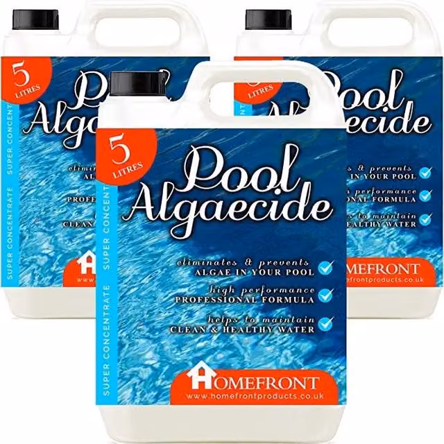 Homefront Pool Algaecide Liquid for Pools, Hot Tubs and Spas, 15 l