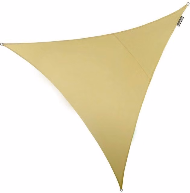 Primrose Beige Triangle Waterproof Patio Sun Shade Canopy with 98% UV Block