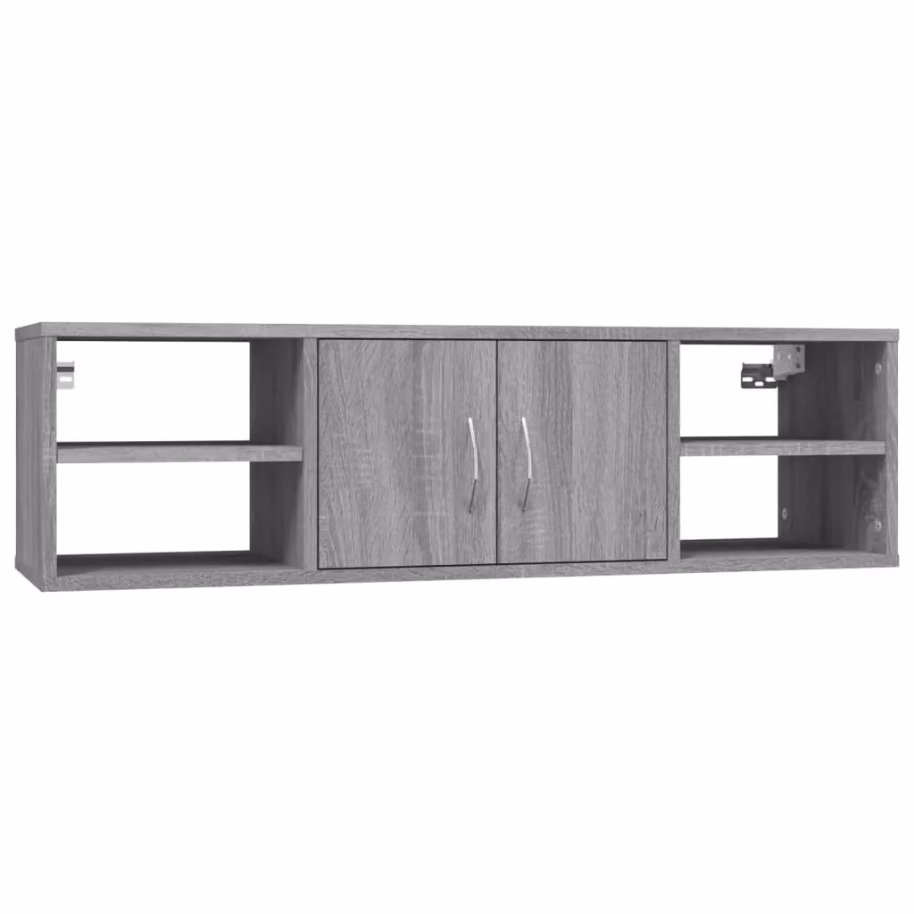 Berkfield Home Wall Mounted Shelf in Grey Sonoma, W/D/H: 102 x 29 x 29 cm – 2