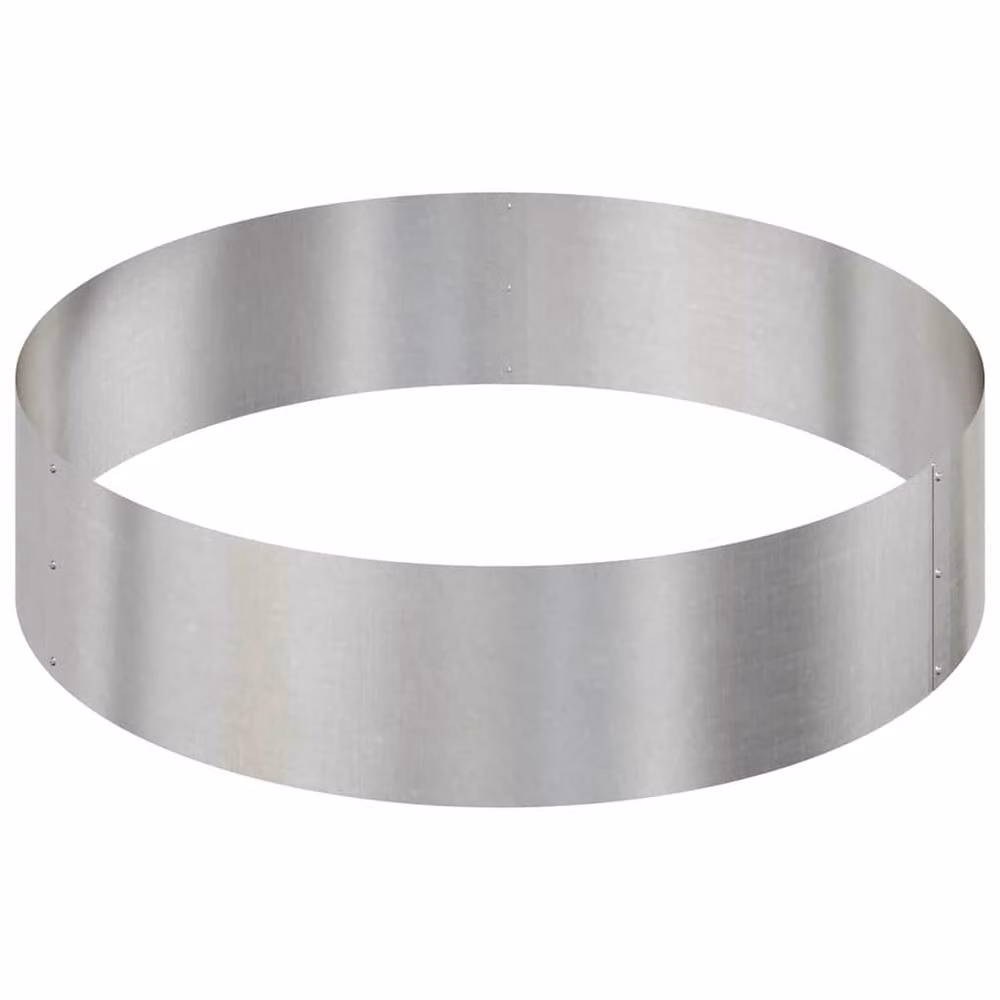 Berkfield Home Large Cylindrical Stainless Steel Metal Planter in Silver – 4