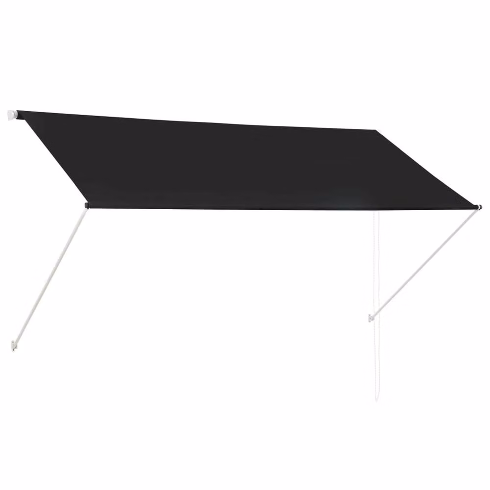 Berkfield Home Retractable Awning in Anthracite Black, W: 250 cm, D: 150 cm – 2