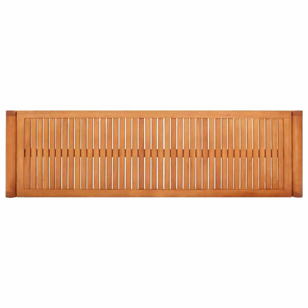 Berkfield Home 3-Seater Garden Bench in Brown Solid Eucalyptus Wood, Width: 150 cm – 2
