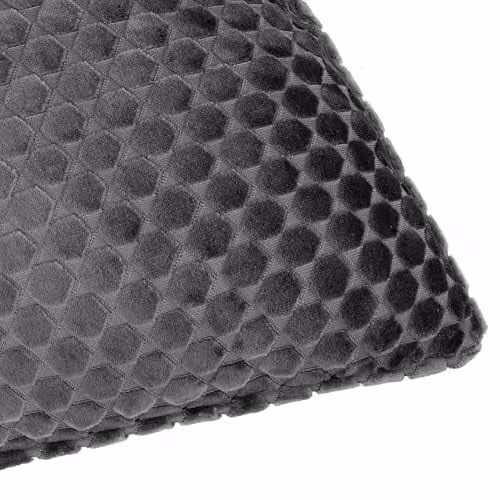 Paoletti Neptune Velvet Square Decorative Cushion in Anthracite Grey, W/D/H: 50 x 50 x 50 cm – 3