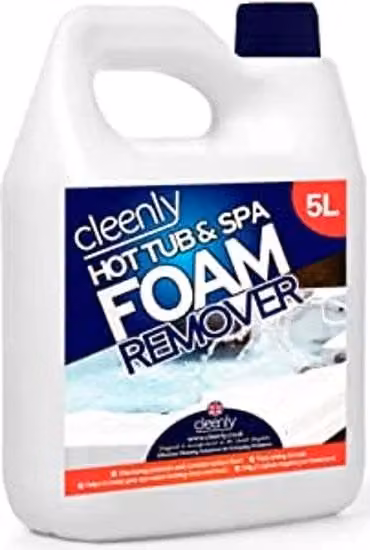 cleenly Hot Tub and Spa Foam Remover Water Clarifier, 5 l
