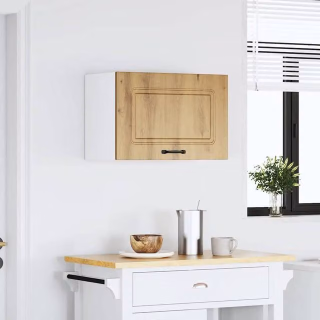 Berkfield Home Kalmar Kitchen Wall Cabinet in Artisan Oak Brown, W/D/H: 60.0 x 31.0 x 40.0 cm