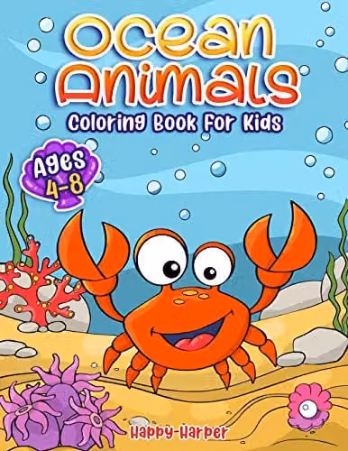 Ocean Animals Colouring Book by Simon & Schuster, Multicolour Paper Edition