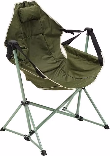 NESTLUNE Green Breathable Garden and Camping Hammock Chair with Cup Holders, W/D/H: 100 x 15 x 15 cm – 1