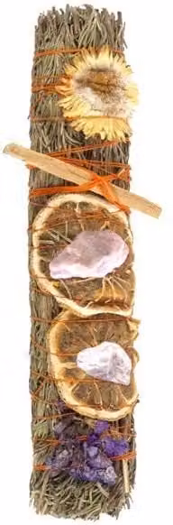 KDMD 9in Ritual Wand Smudge Stick with Rosemary, Lavender and Orange – 1